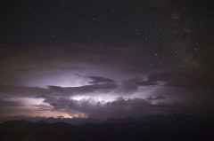 Orage sur les Pyrénées espagnoles
